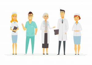 Doctors – cartoon people characters isolated illustration