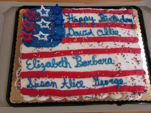 The July 2019 birthday cake served at the Birthday Bash on Wed, July 11,… (1)