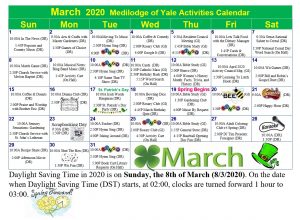 Medi Yale Calendar